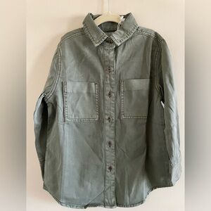 New! One Teaspoon Green Button-Up Shirt Shacket